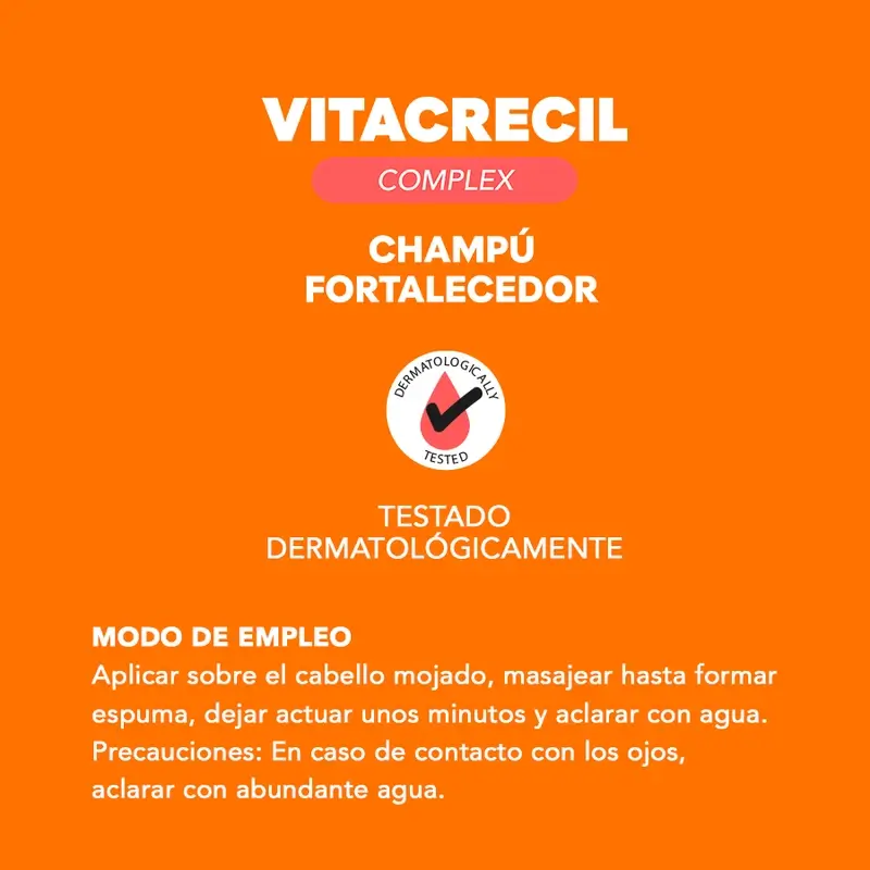 Vitacrecil Complex Champu Fortalecedor, 200 Ml - Image 6
