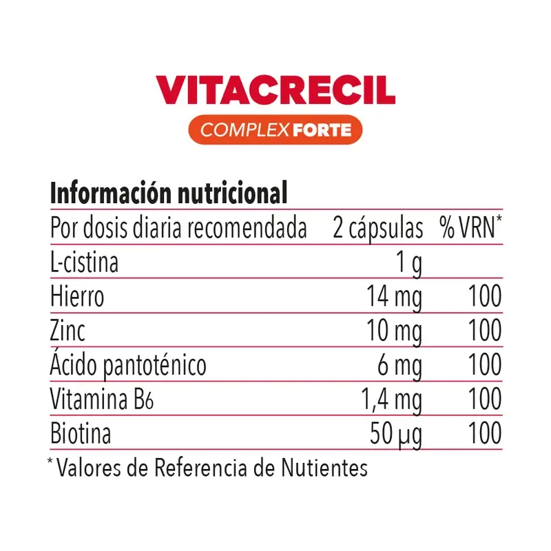 Vitacrecil Complex Forte, Pack 2 x 60 Cápsulas - Image 6