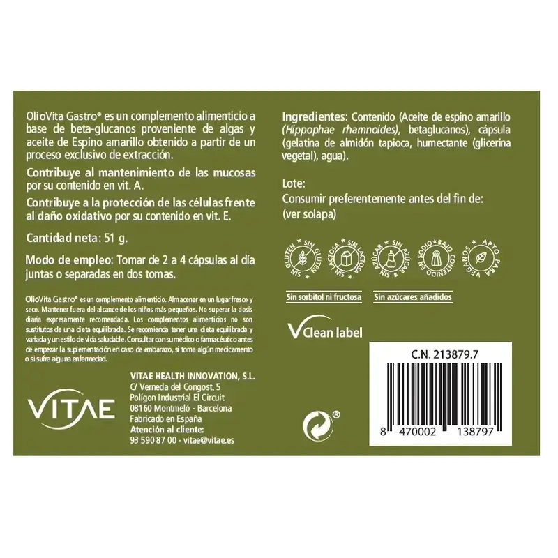 Vitae Oliovita Gastro 60 Duplo - Image 2