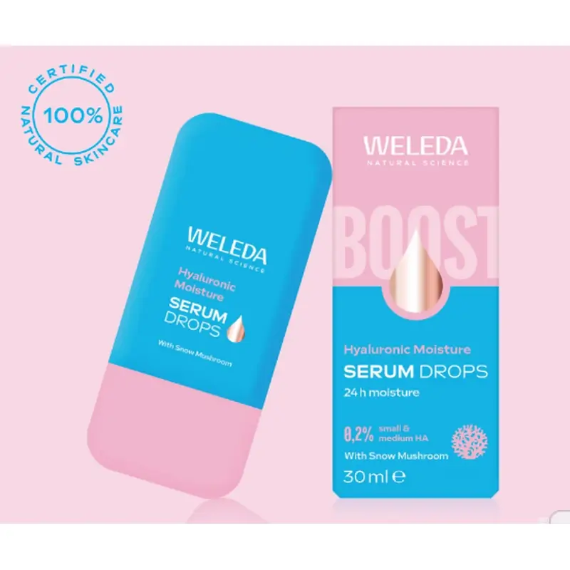 Weleda Sérum Hidratante Booster Drops Con Ácido Hialurónico, 30 ml - Image 11