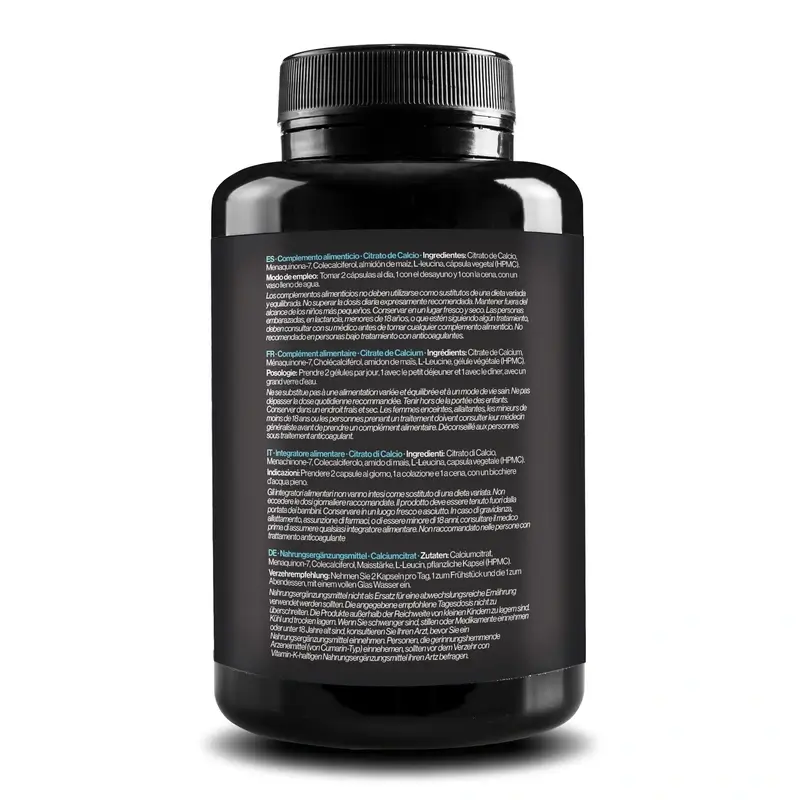 Zenement Citrato De Calcio Vitamina D3 Y K2, 120 cápsulas vegetarianas - Image 3