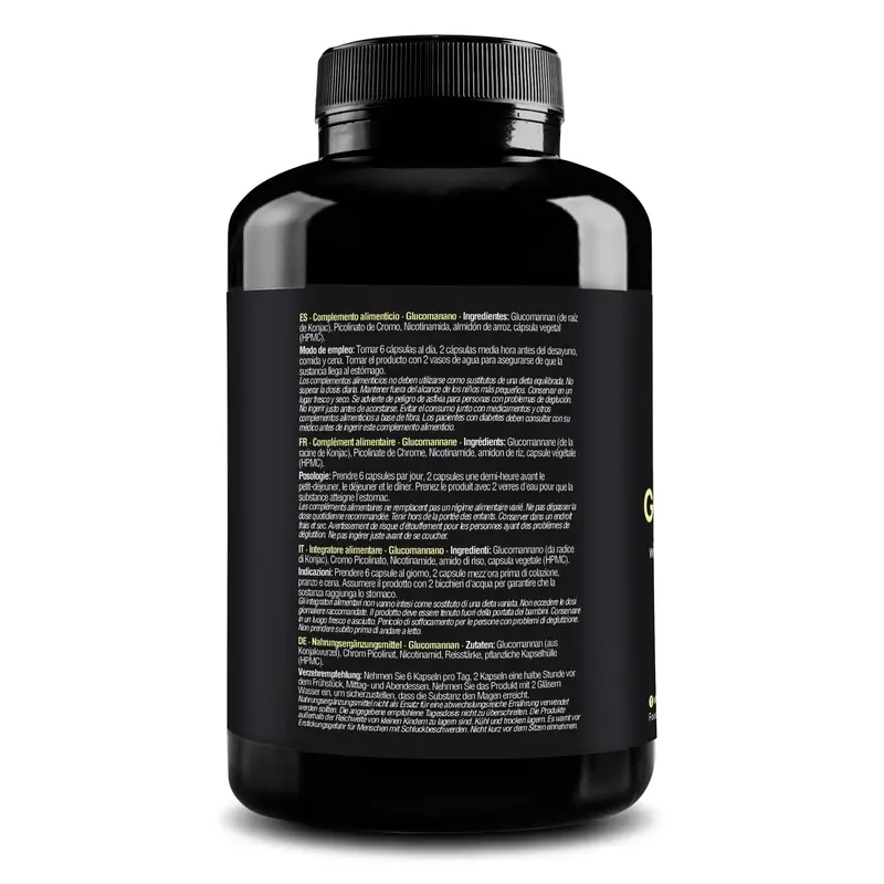 Zenement Glucomanano Saciante Natural, 180 cápsulas veganas - Image 4
