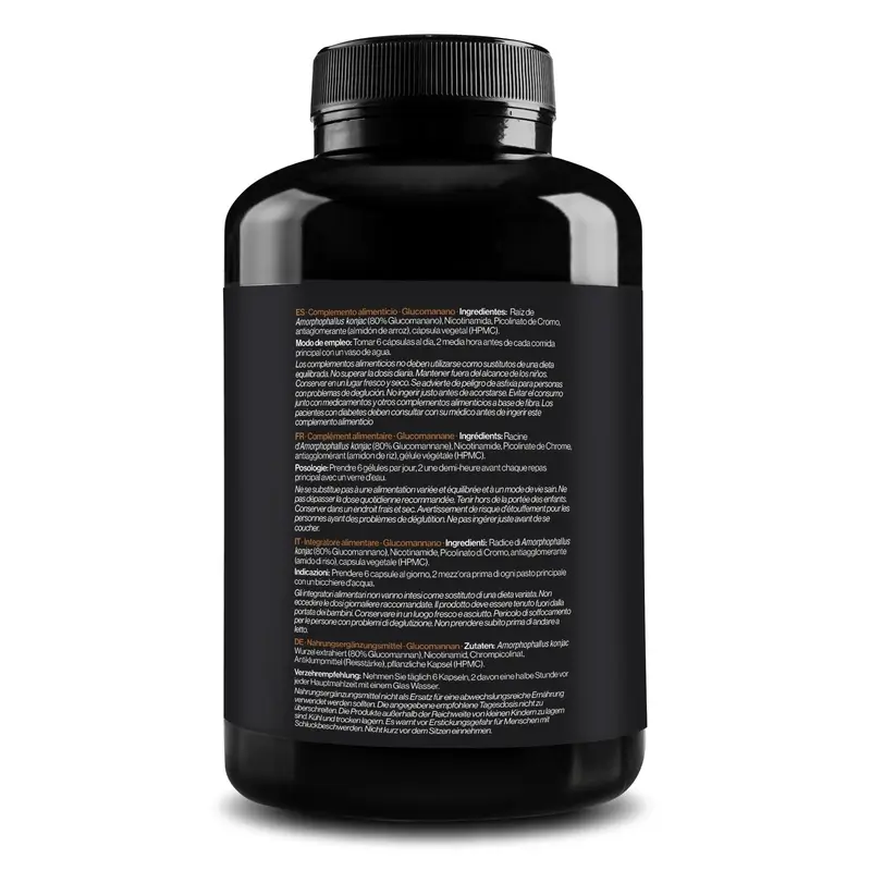 Zenement Glucomanano Saciante Natural, 180 cápsulas veganas - Image 7