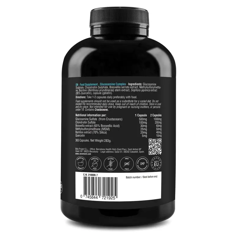 Zenement Glucosamina Complex, 365 cápsulas - Image 5