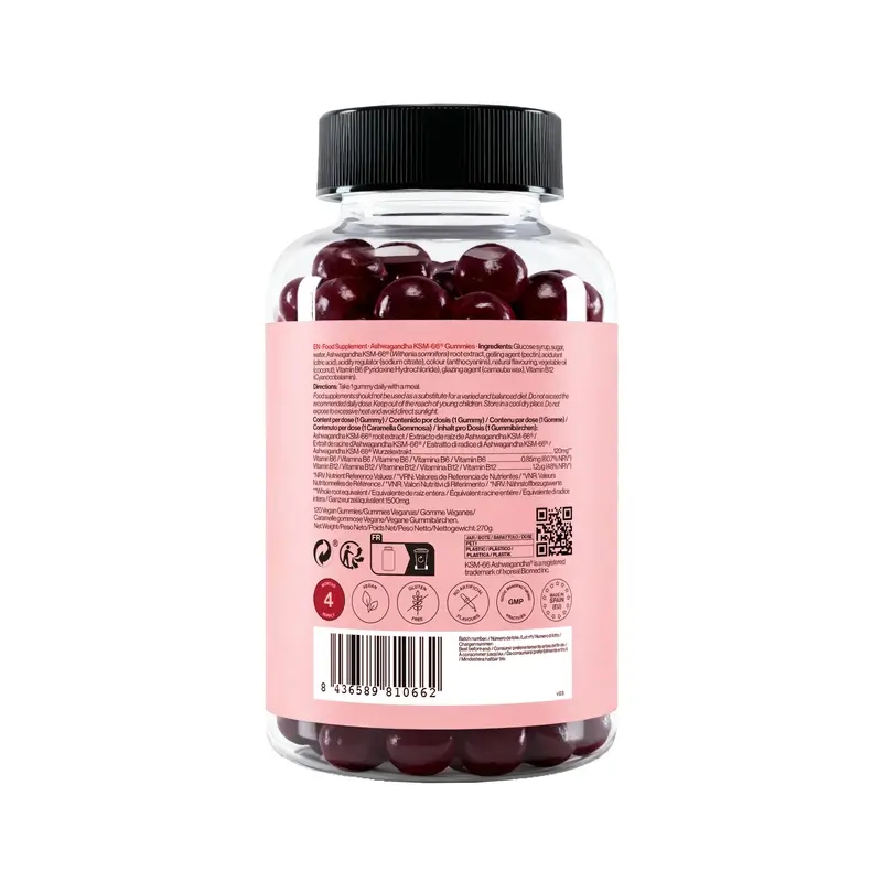 Zenement Gummies De Ashwagandha Ksm-66, 120 gominolas veganas - Image 2