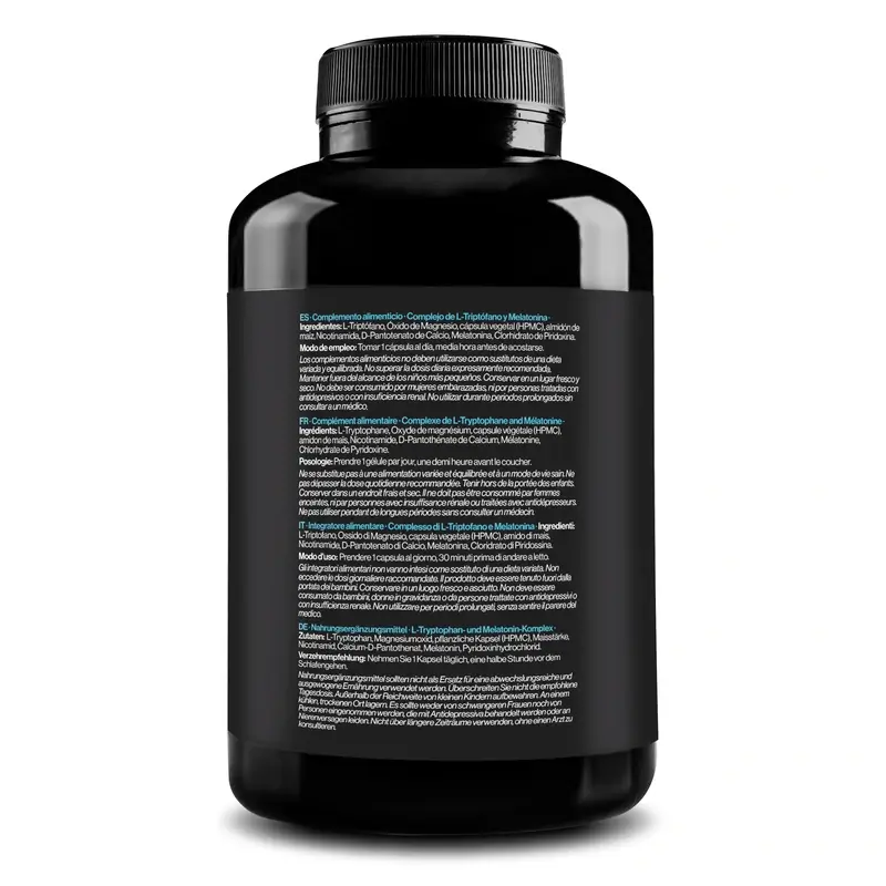 Zenement L-Triptófano Y Melatonina Complex, 180 cápsulas veganas - Image 3