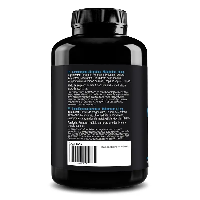 Zenement Melatonina Complex 1,9 Mg, 180 cápsulas veganas - Image 3