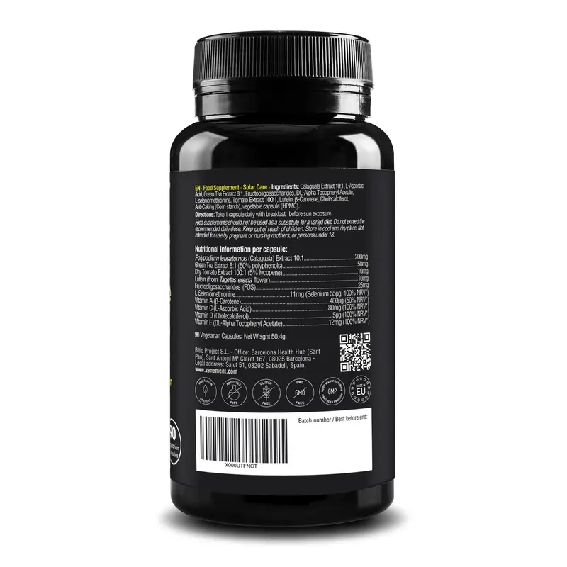Zenement Solar Care, 90 cápsulas vegetarianas - Image 8