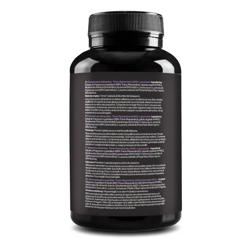 Zenement Trans-Resveratrol Y Nad+ Liposomal, 90 cápsulas veganas - Image 3