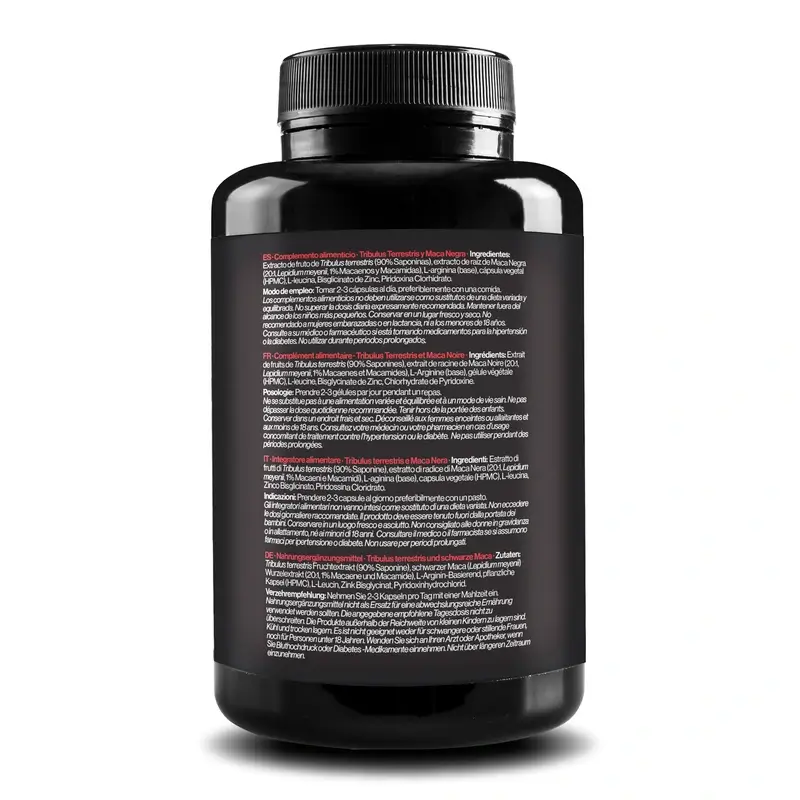Zenement Tribulus Terrestris Y Maca Negra, 120 cápsulas veganas - Image 3