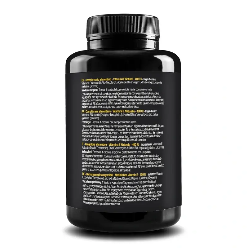 Zenement Vitamina E Natural 400 Ui, 200 cápsulas blandas - Image 4